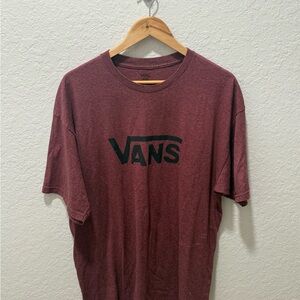 Vans Men's Burgundy Short Sleeve Tee